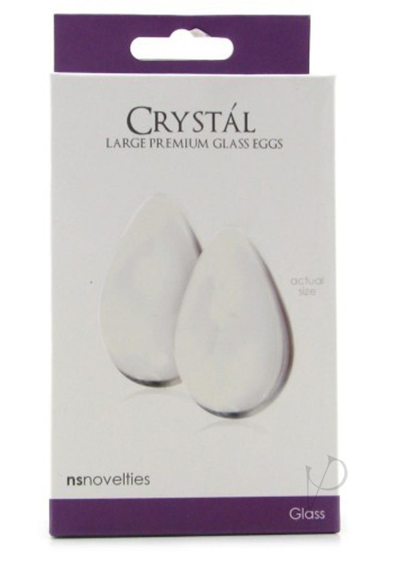 Crystal Glass Egg Large Clr(disc)