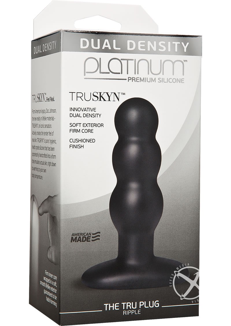 Platinum Truskyn Tru Plug Ripple Black