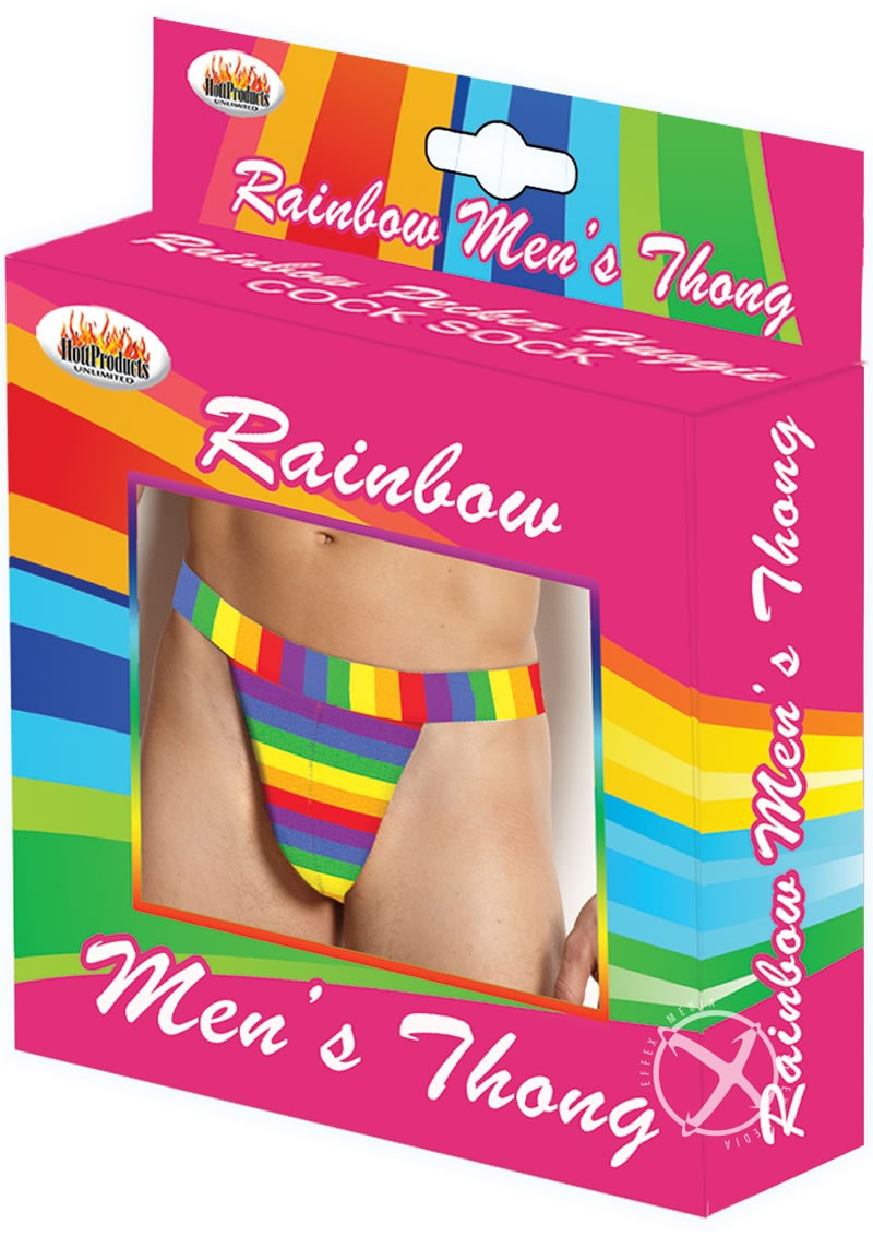 Rainbow Mens Thong