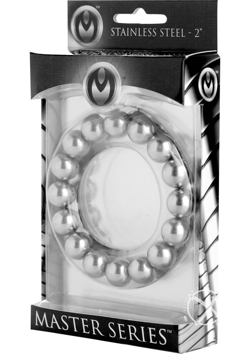 Meridian Steel Beaded Cockring 2