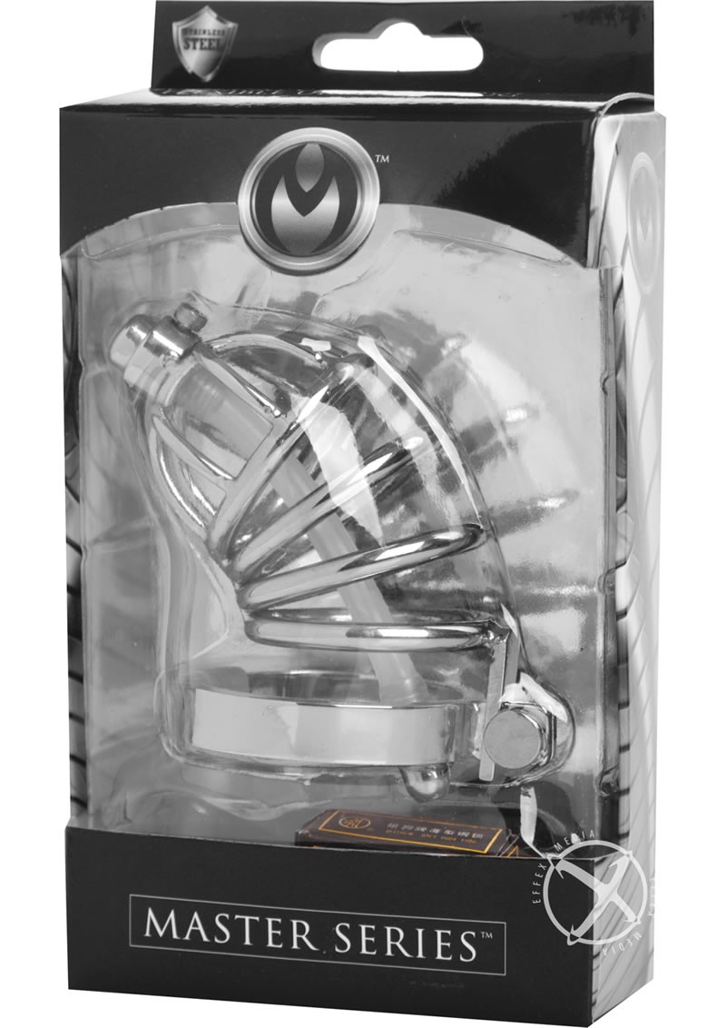 Steel Chastity Cage W/ Sil Urethral