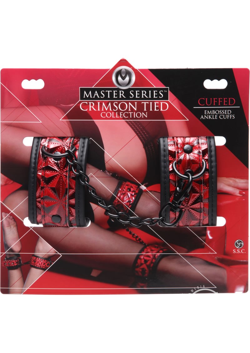 Cuffed  embossed Ankle Cuffs