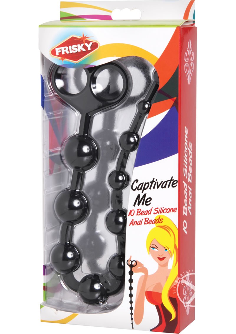 Captivate Me 10 Bead Silicone Anal Beads