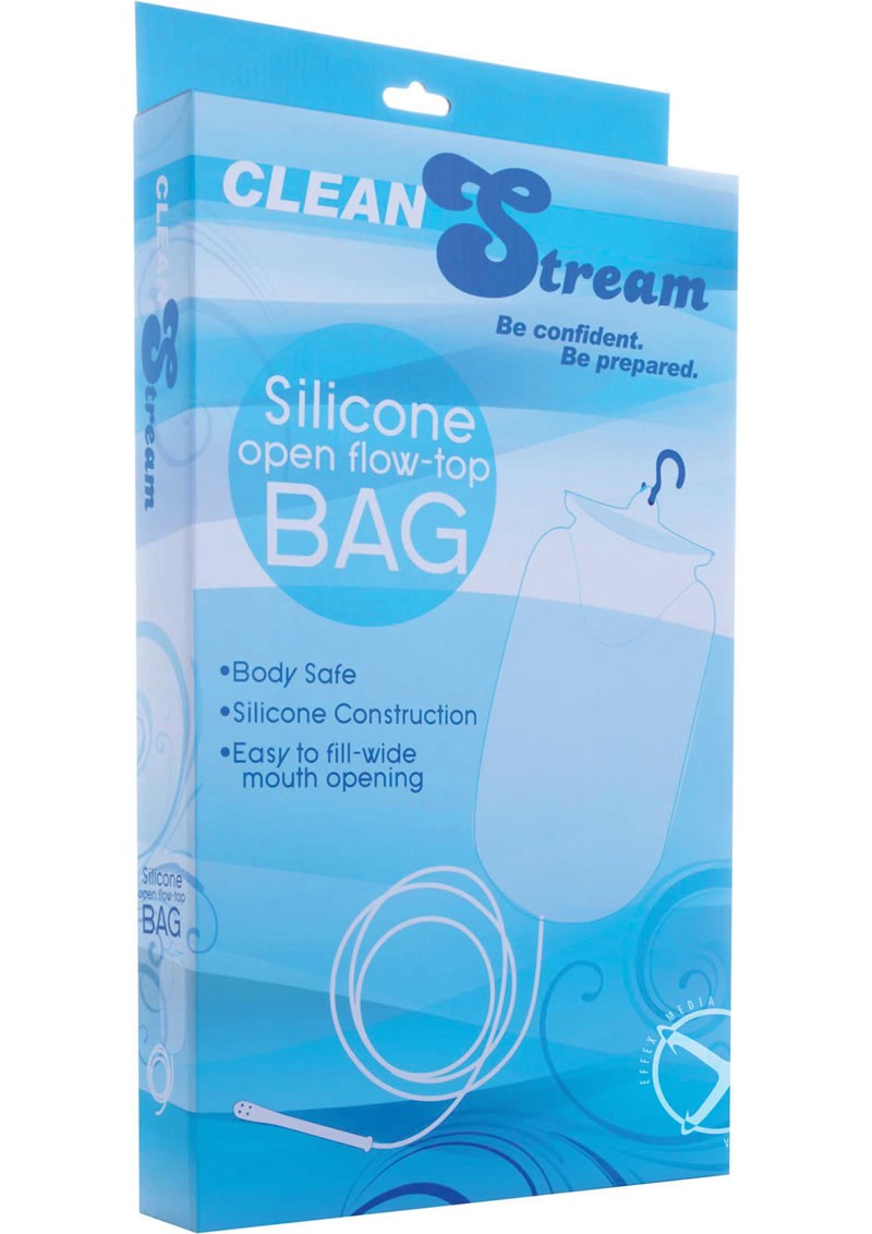 Silicone Open Flow Top Enema Bag System