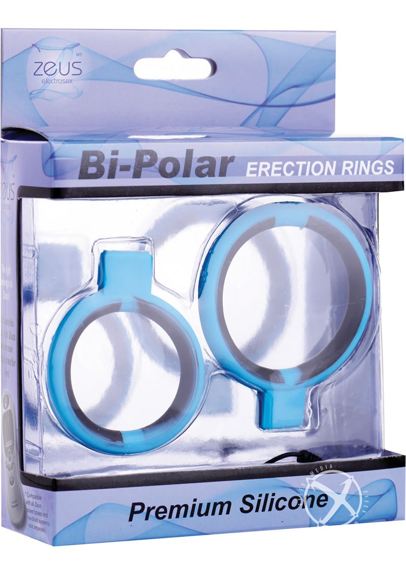 Silicone Bi Polar Cock Ring Set