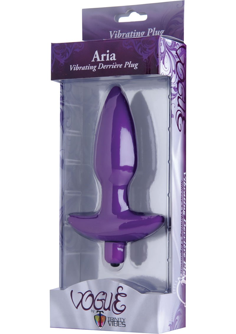 Aria Silicone Vibrating Anal Plug - M