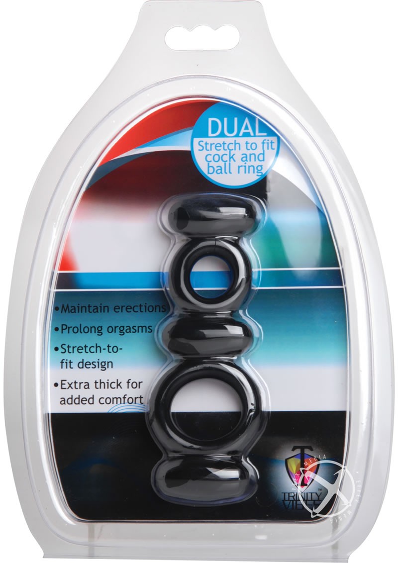 Dual Stretch To Fit Cock and Ball Ring