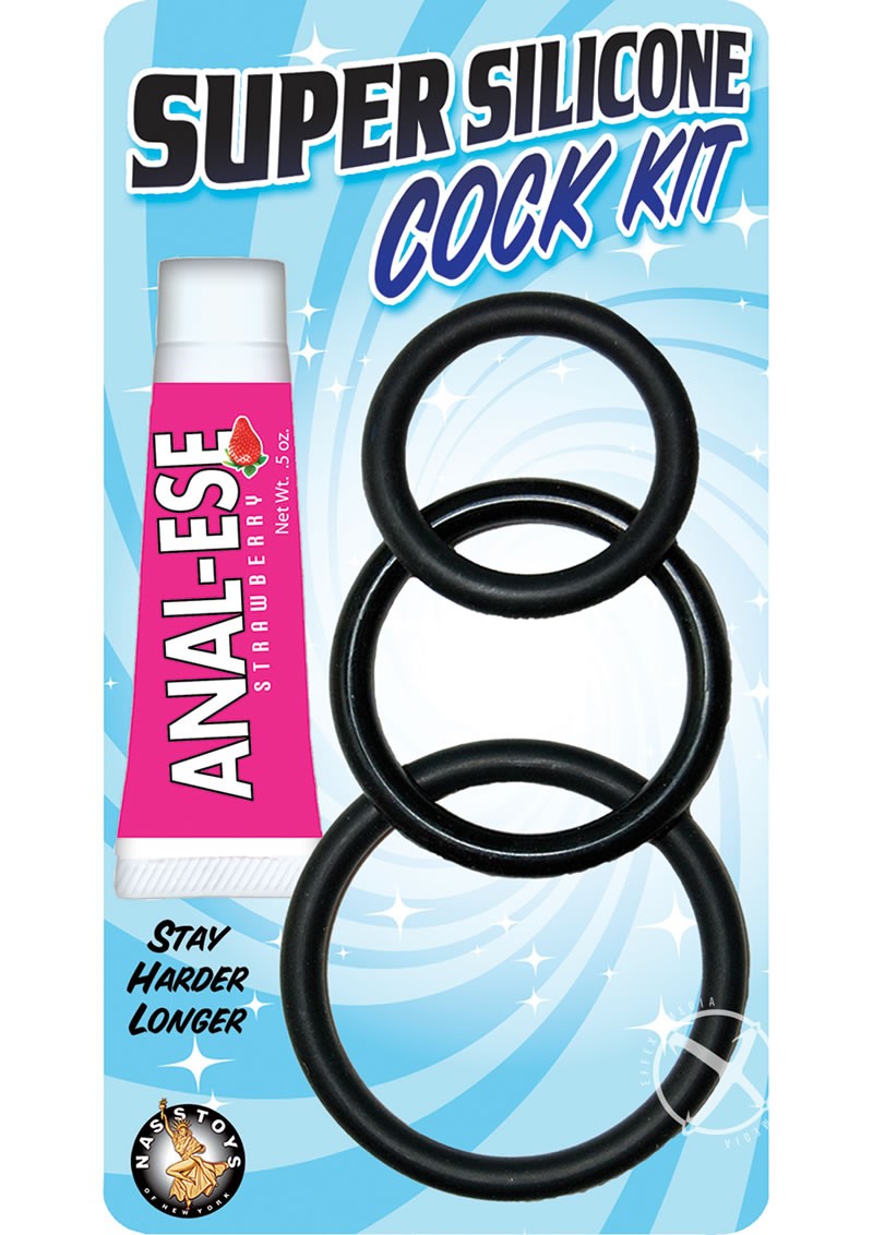 Suer Silicone Cock Kit Black