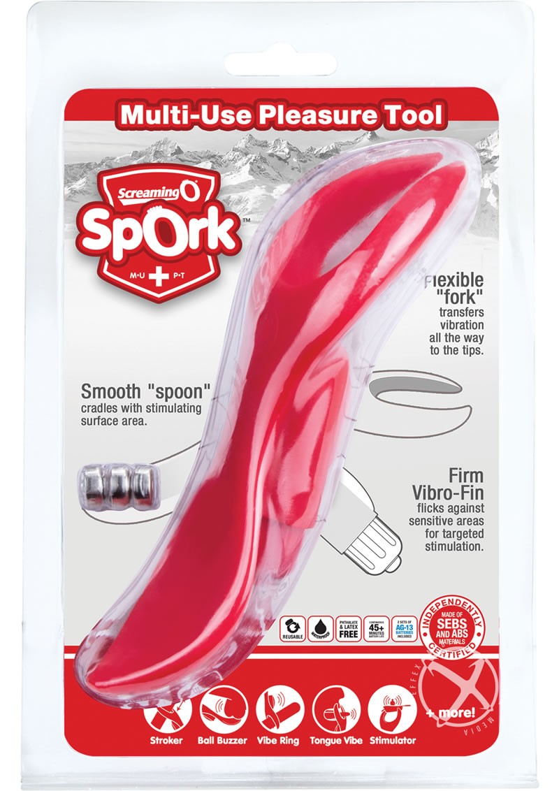 Spork 6pc Red