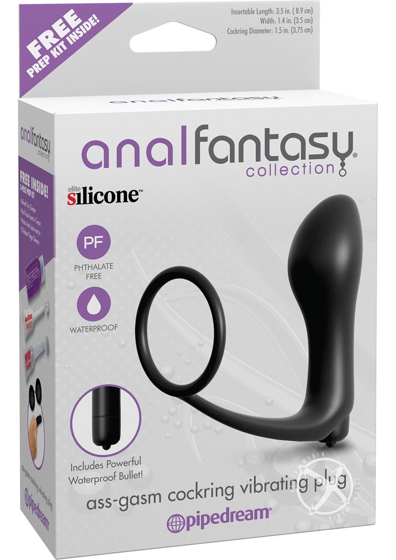 Afc Ass Gasm Cockring Vibrating Plug