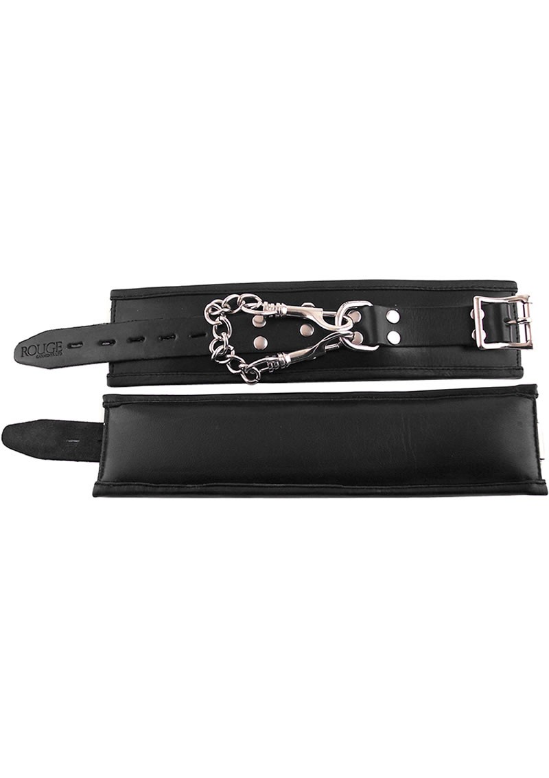 Rouge Padded Wrist Cuffs Blk