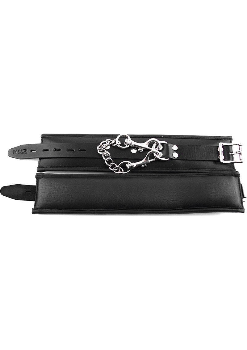 Rouge Padded Ankle Cuffs Blk