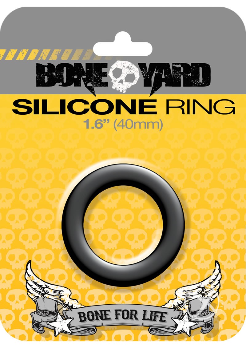 Boneyard Silicone Ring 40mm Black
