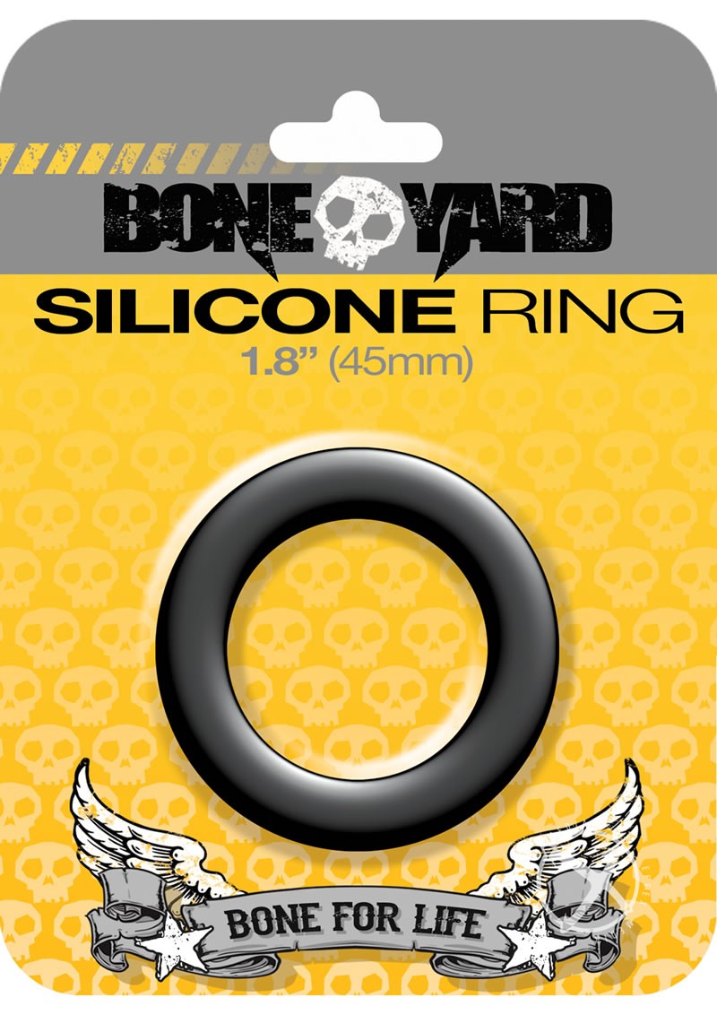 Boneyard Silicone Ring 45mm Black