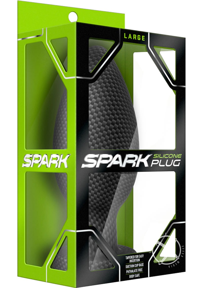 Spark Silicone Anal Plug Large