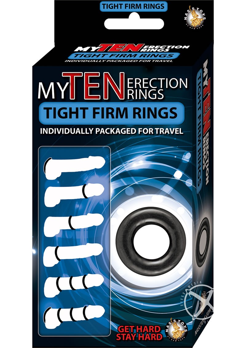 My Ten Erection Rings Tight Firm Rings