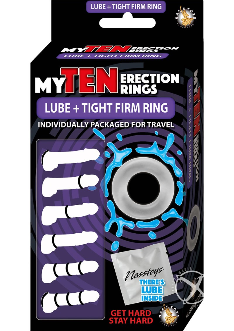 My Ten Erection Rings Lube and Firm Rings