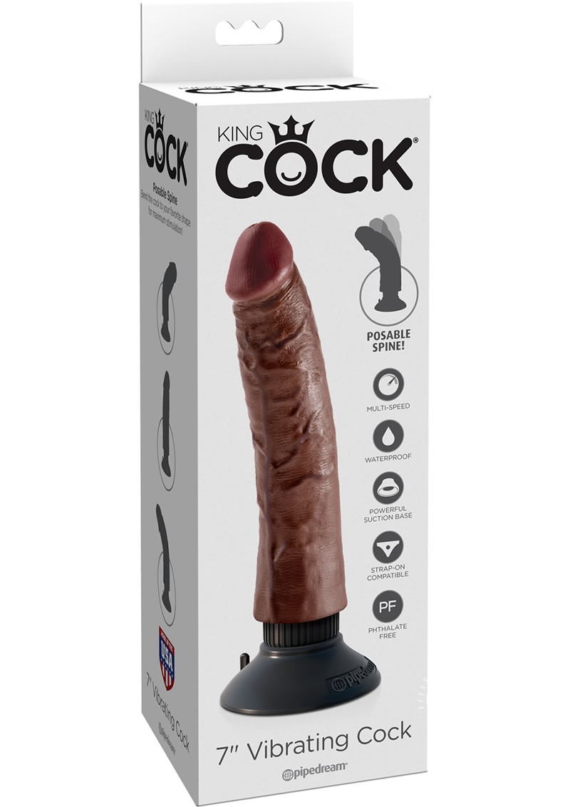 Kc 7 Vibrating Cock Brown