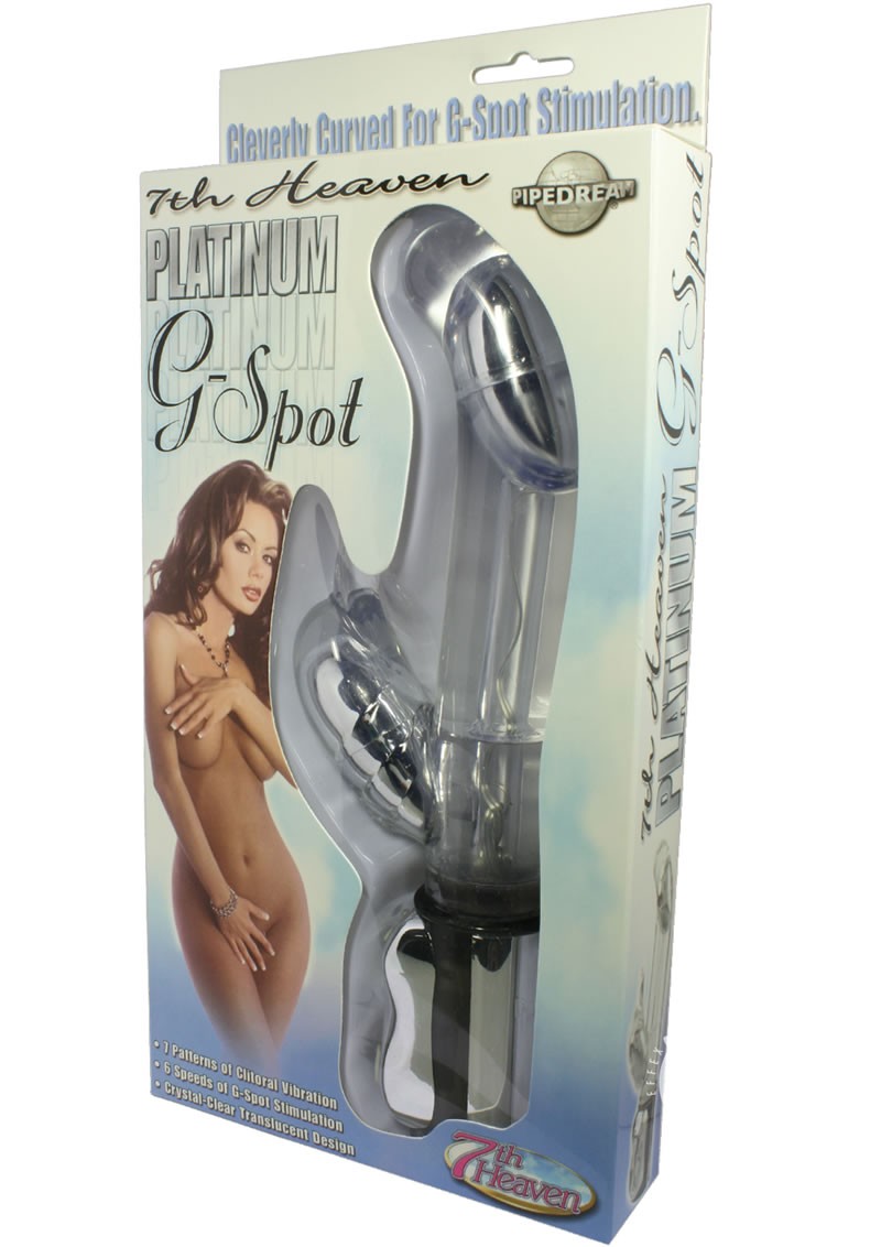 7th Heaven Platinum G Spot Waterproof 10.5 Inch Clear