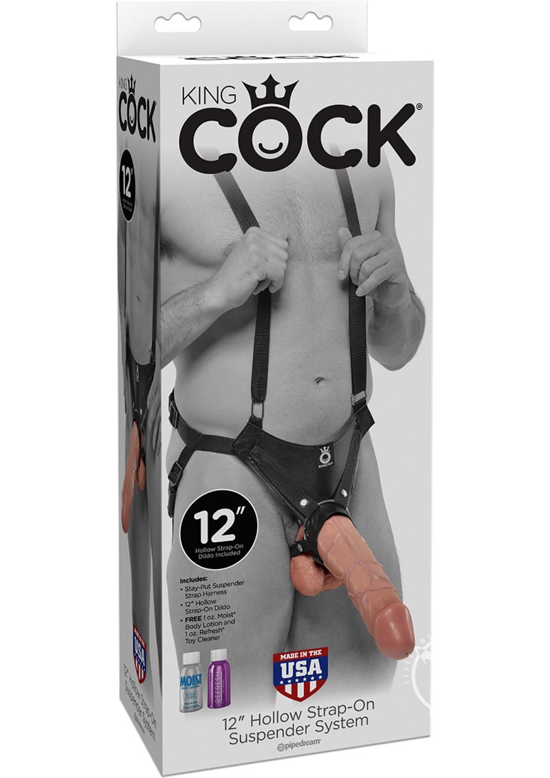 Kc Hollow Strap On Suspender 12 Flesh