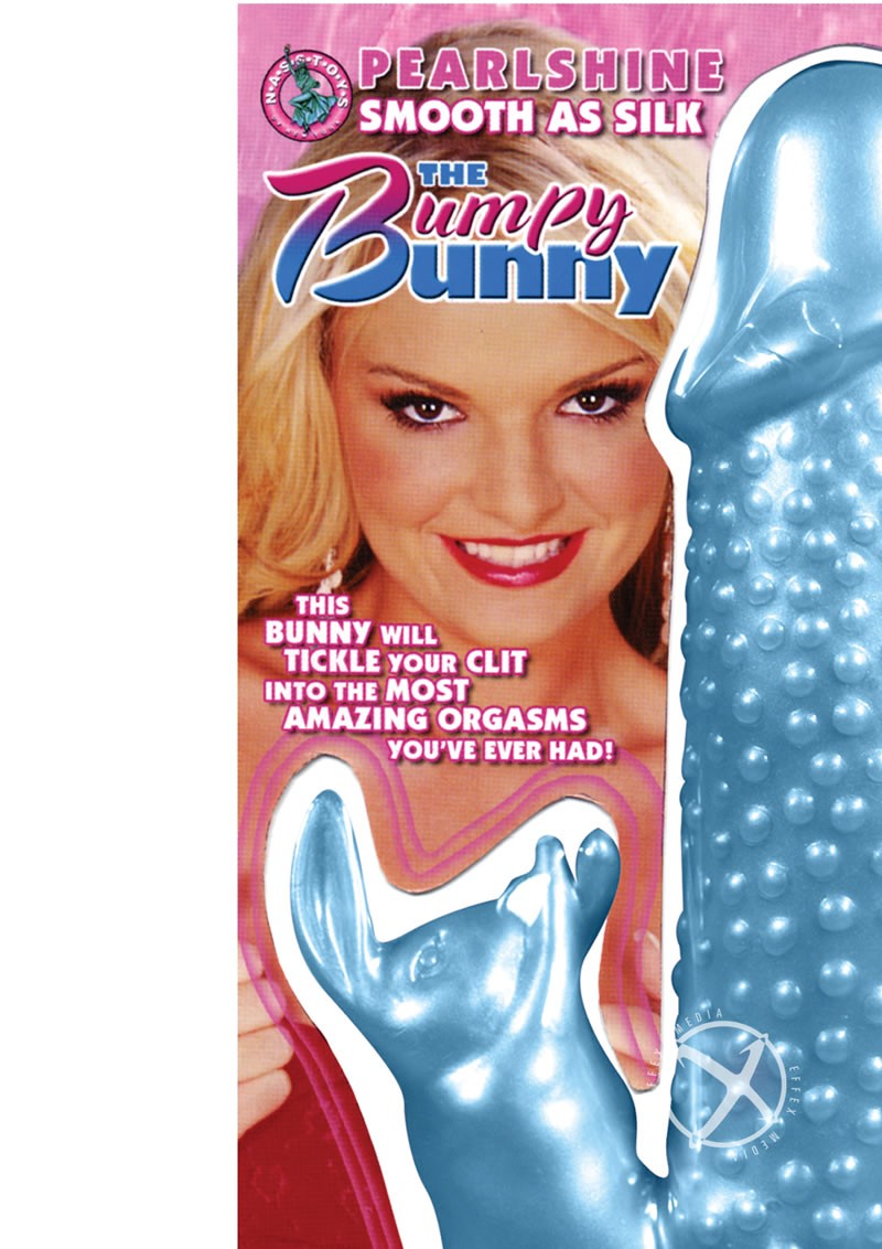 Pearlshine Smooth As Silk The Bumpy Bunny Vibrator 7 Inch Blue