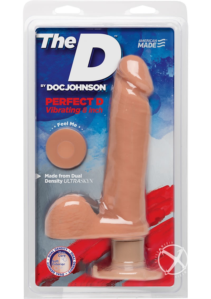 The Perfect D Vibrating 8 Inch Vanilla