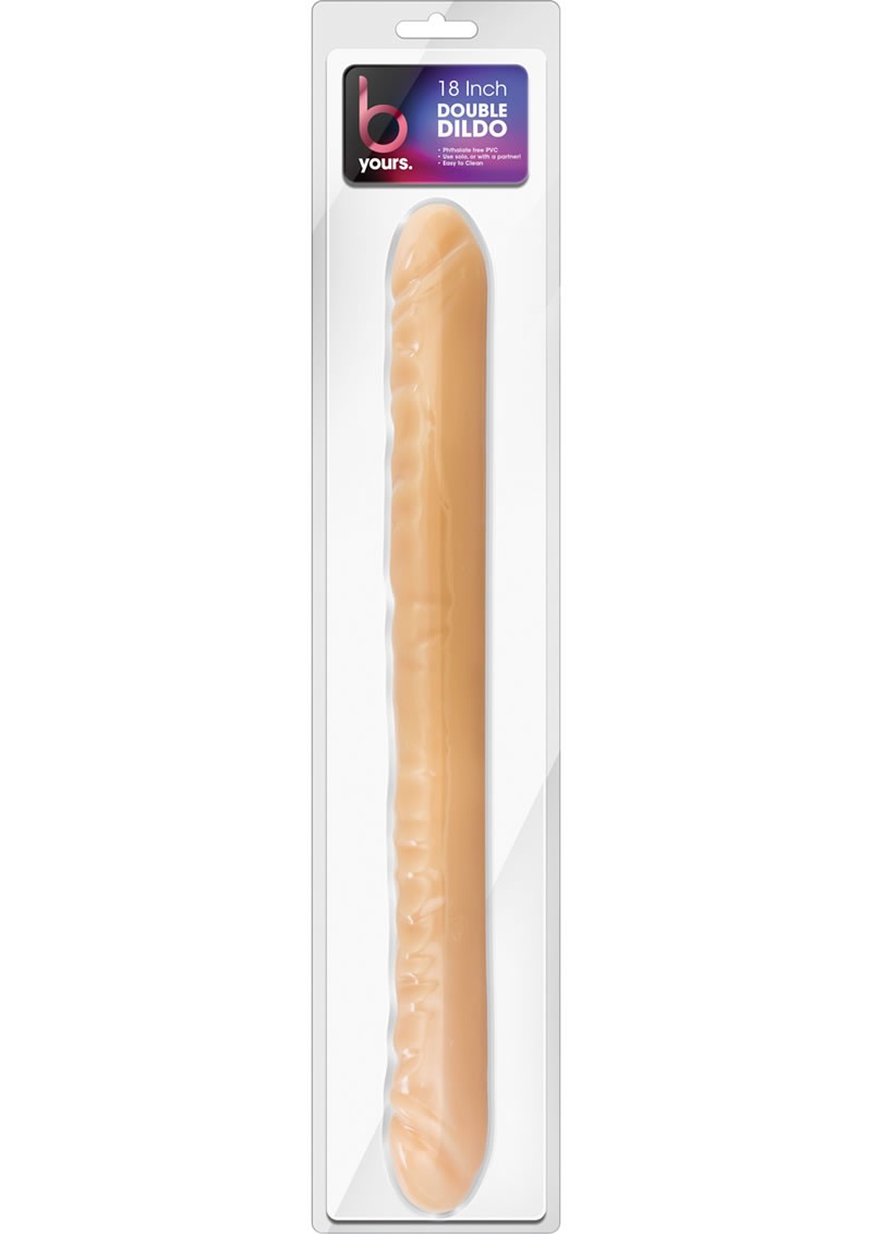18 Double Dildo Beige