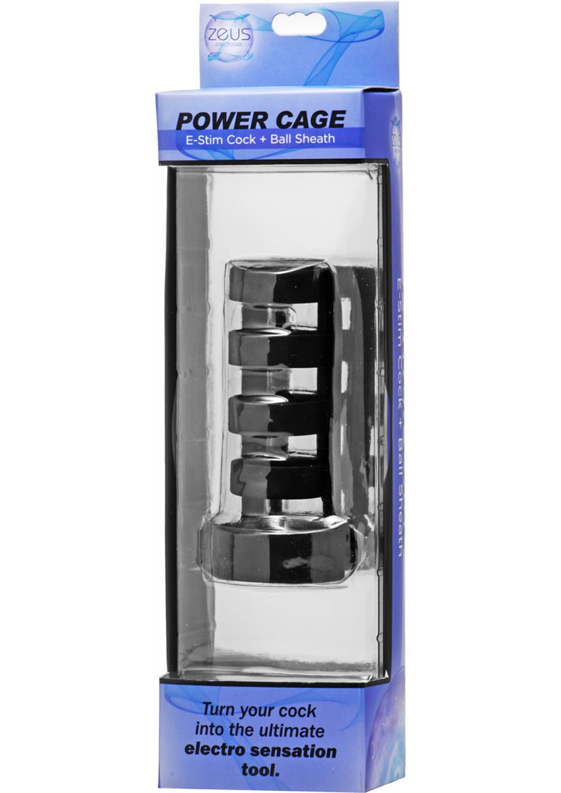 Power Cage E-stim Cock And Ball Sheath