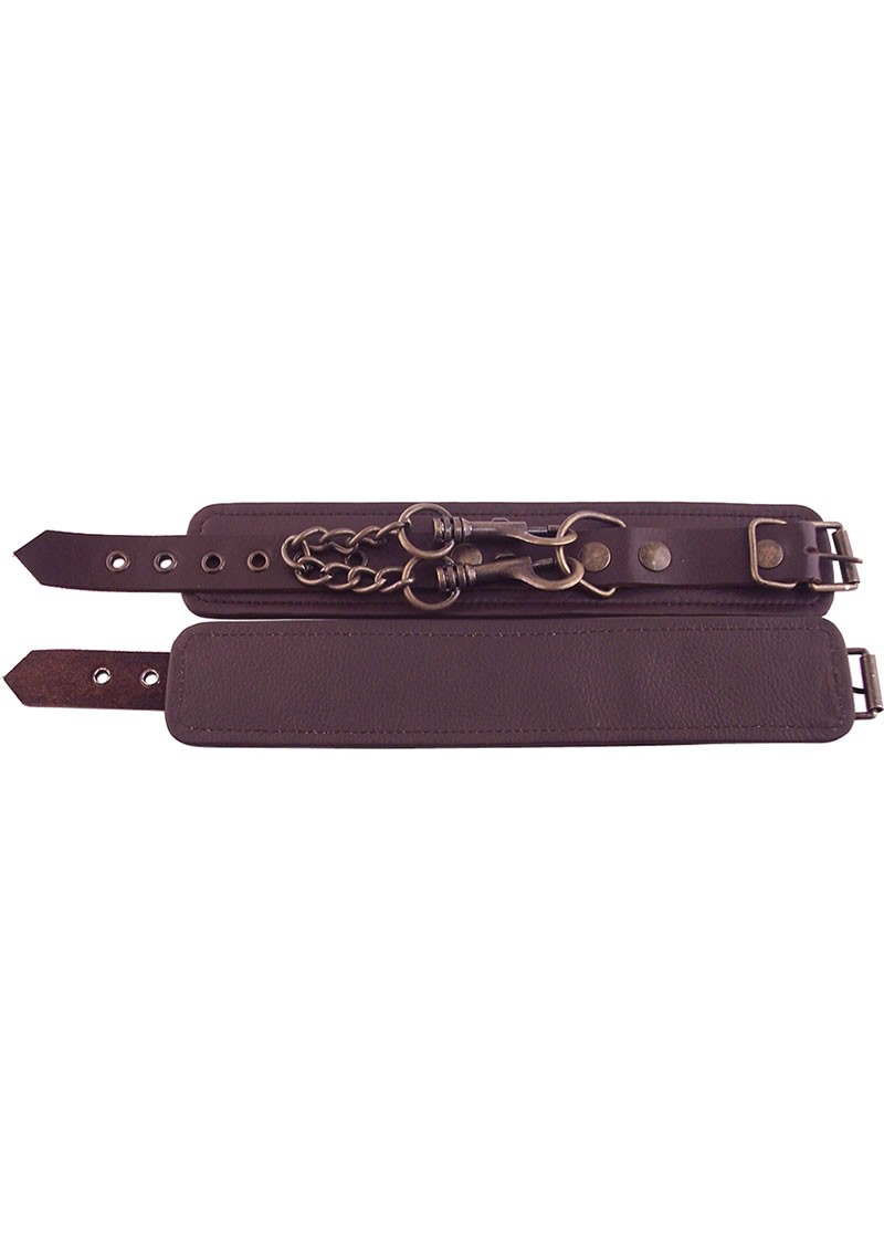 Rouge Plain Wrist Cuff Brown