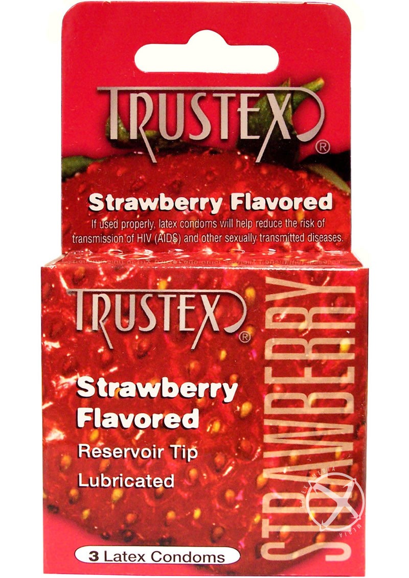 Trustex Condom Strawberry Flavored Lurbricated