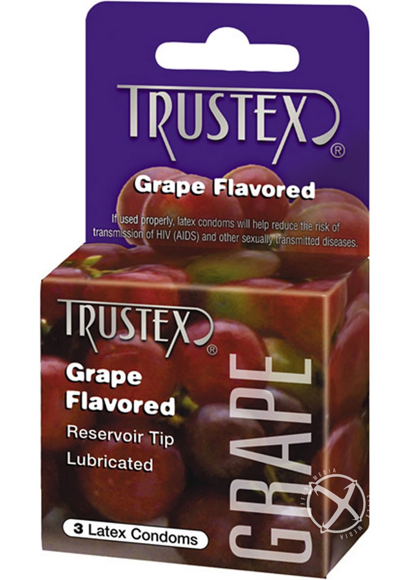 Trustex Condom Grape Flavored Lurbricated