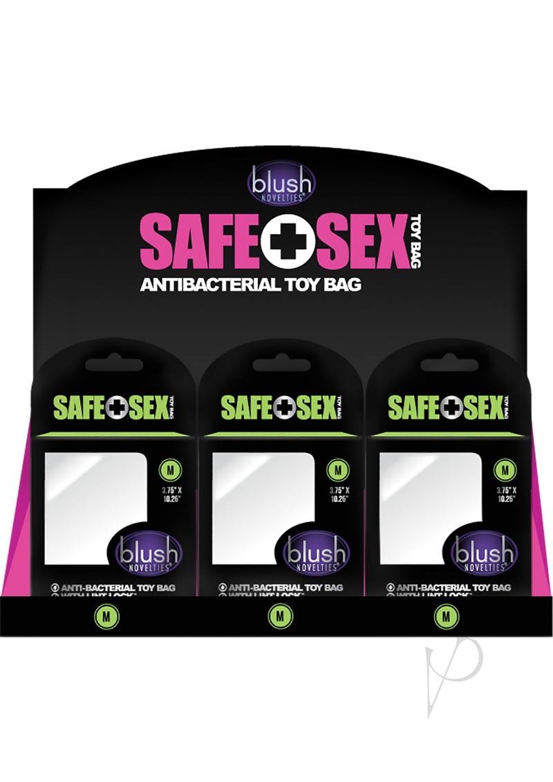 Safe Sex Toy Bag Medium 24 Pc Disp