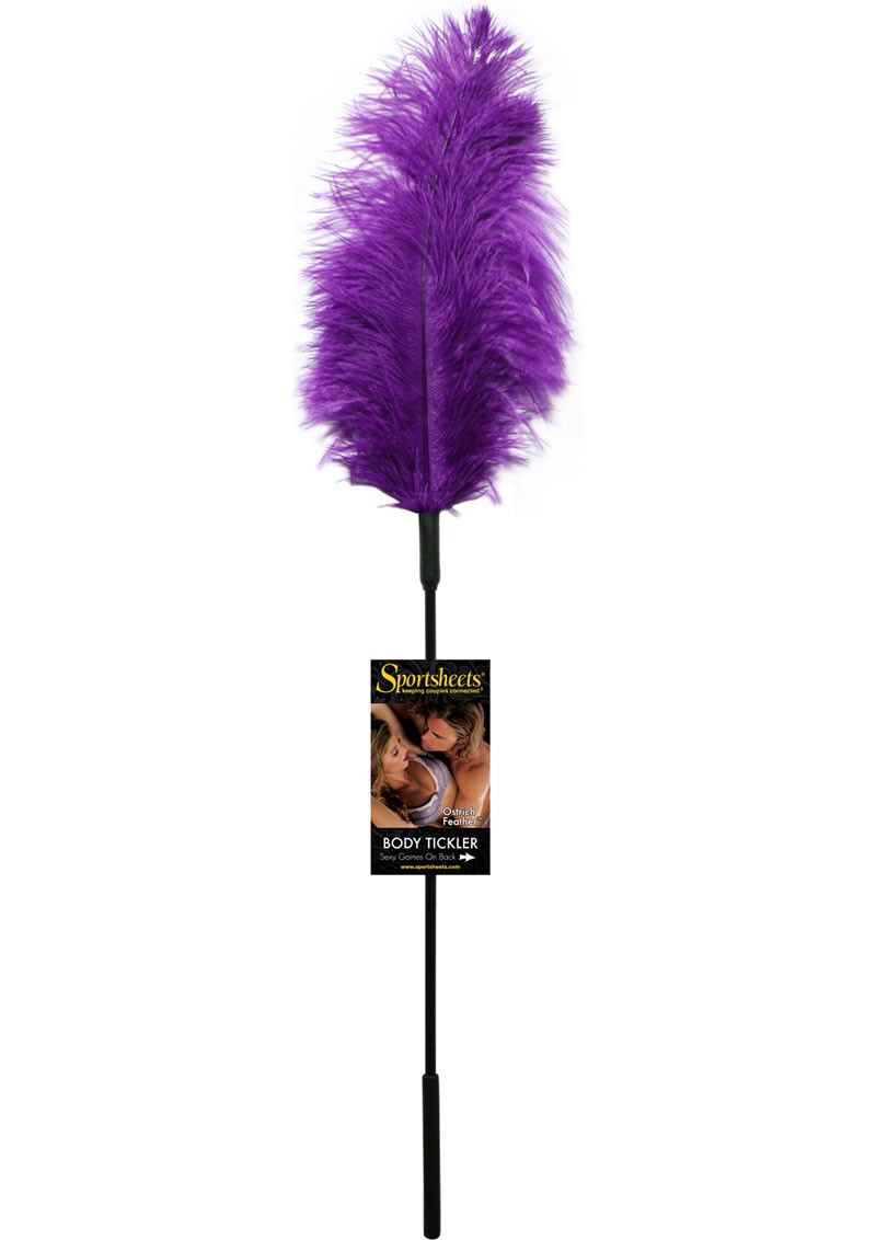 Body Tickler Ostrich Feather Tickler Purple