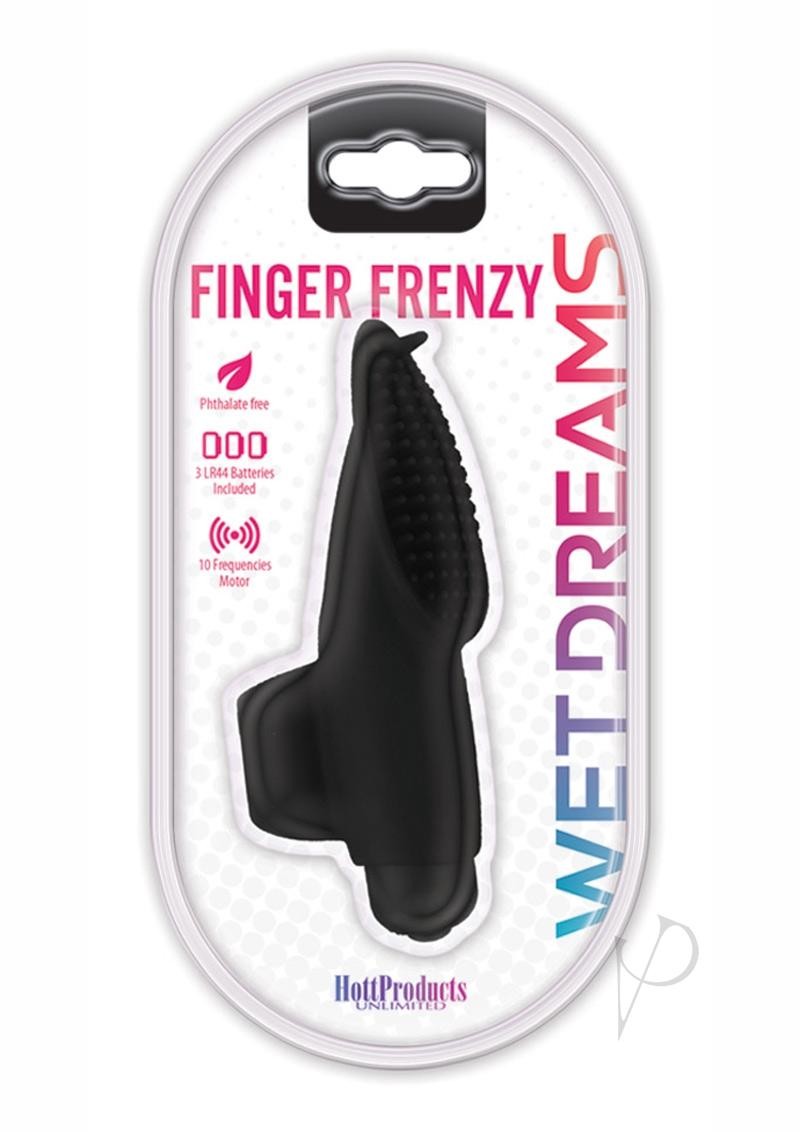 Wet Dreams Finger Frenzy Vibe Black