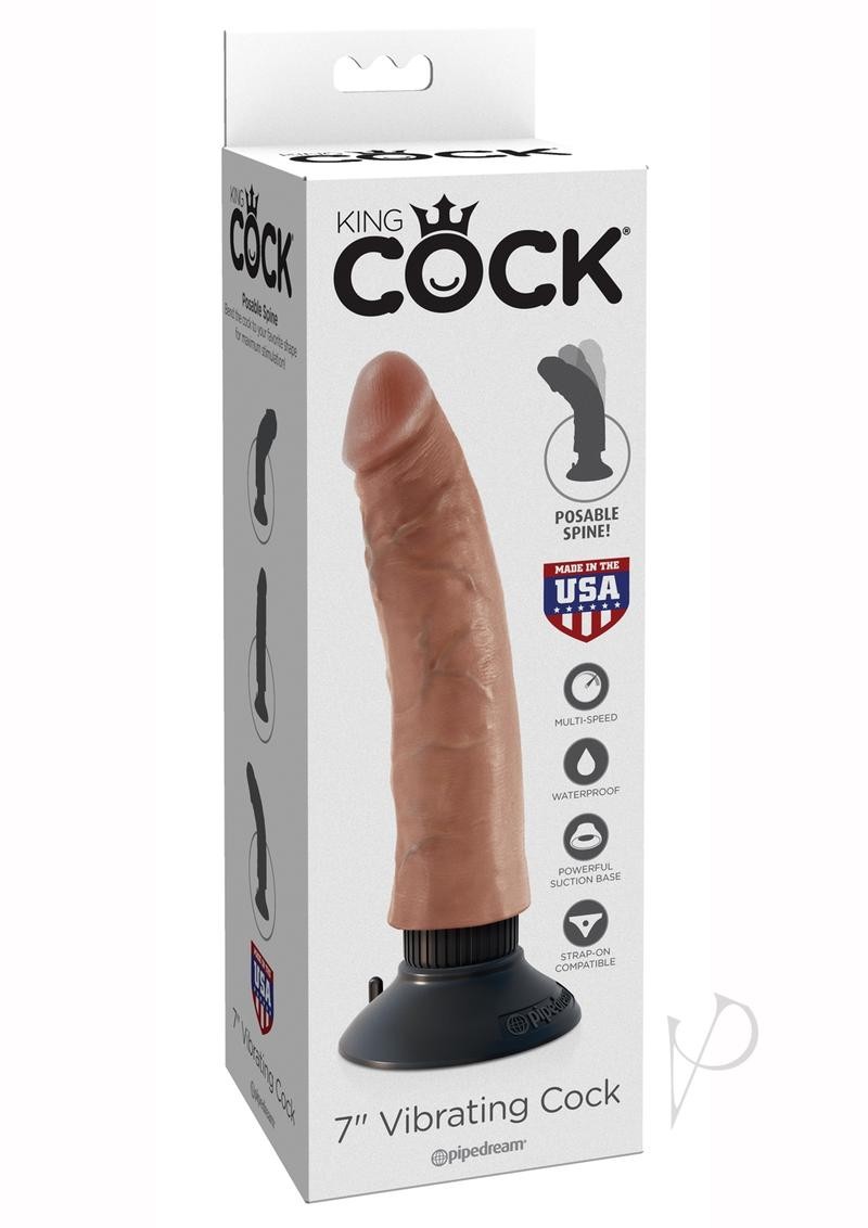 Kc 7 Vibrating Cock Tan