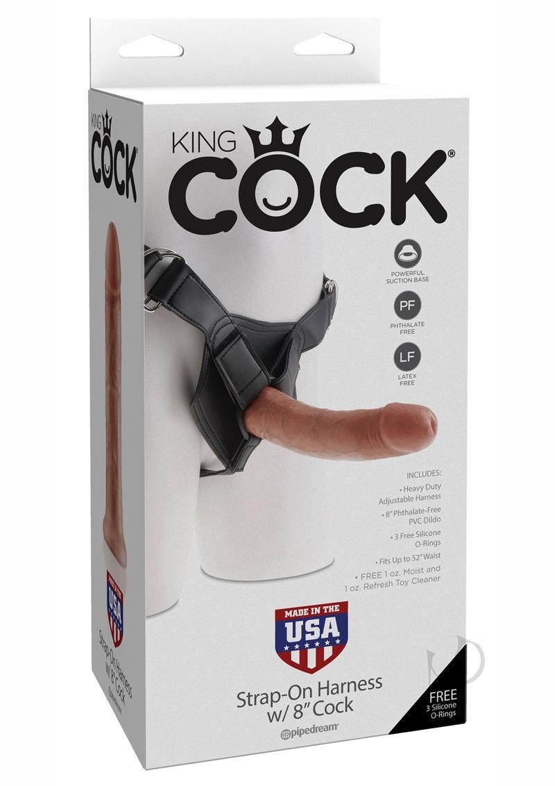 Kc Strap On Harn W/cock 8 Tan