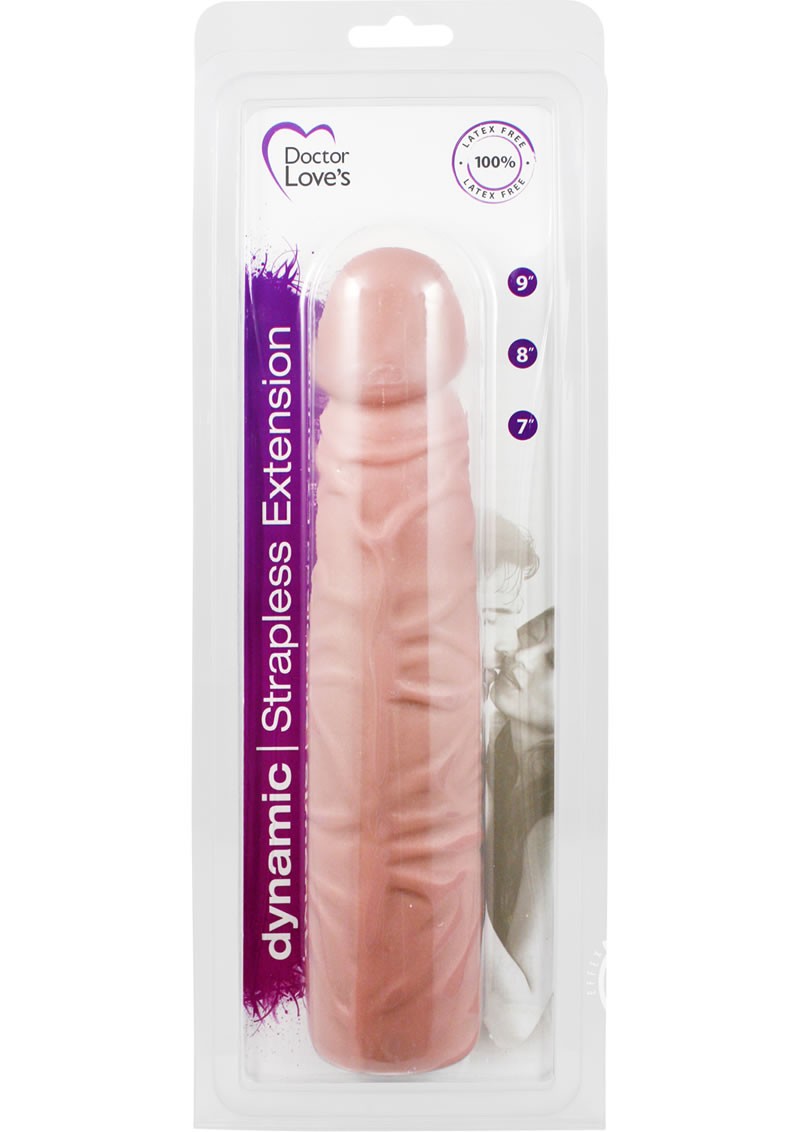 Doctor Loves Dynamic Penis Extension Strapless 9 Inch Flesh