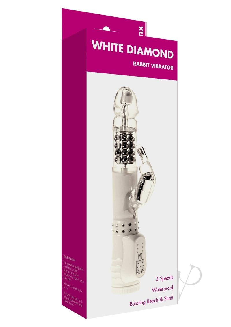 Minx White Diamond Rabbit Vibrator Os