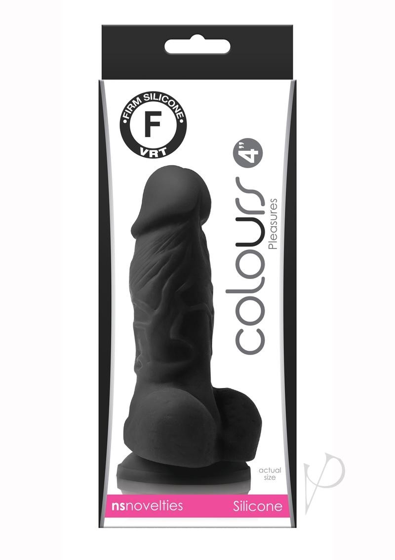 Colours Pleasures 4 Dildo Black