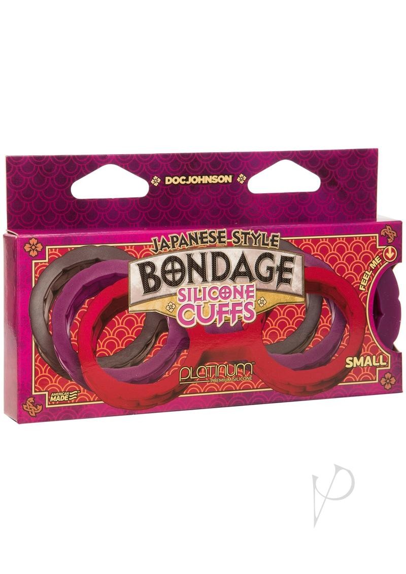 Japanese Bond Silicone Cuffs Sm Purple