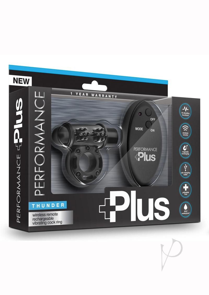 Performance Plus Thunder Cockring Black