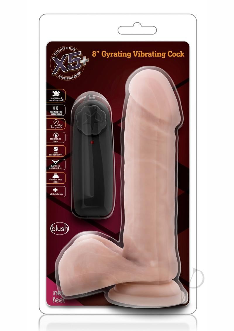 X5 Plus Gyrating Vibe Cock 8 Vanilla