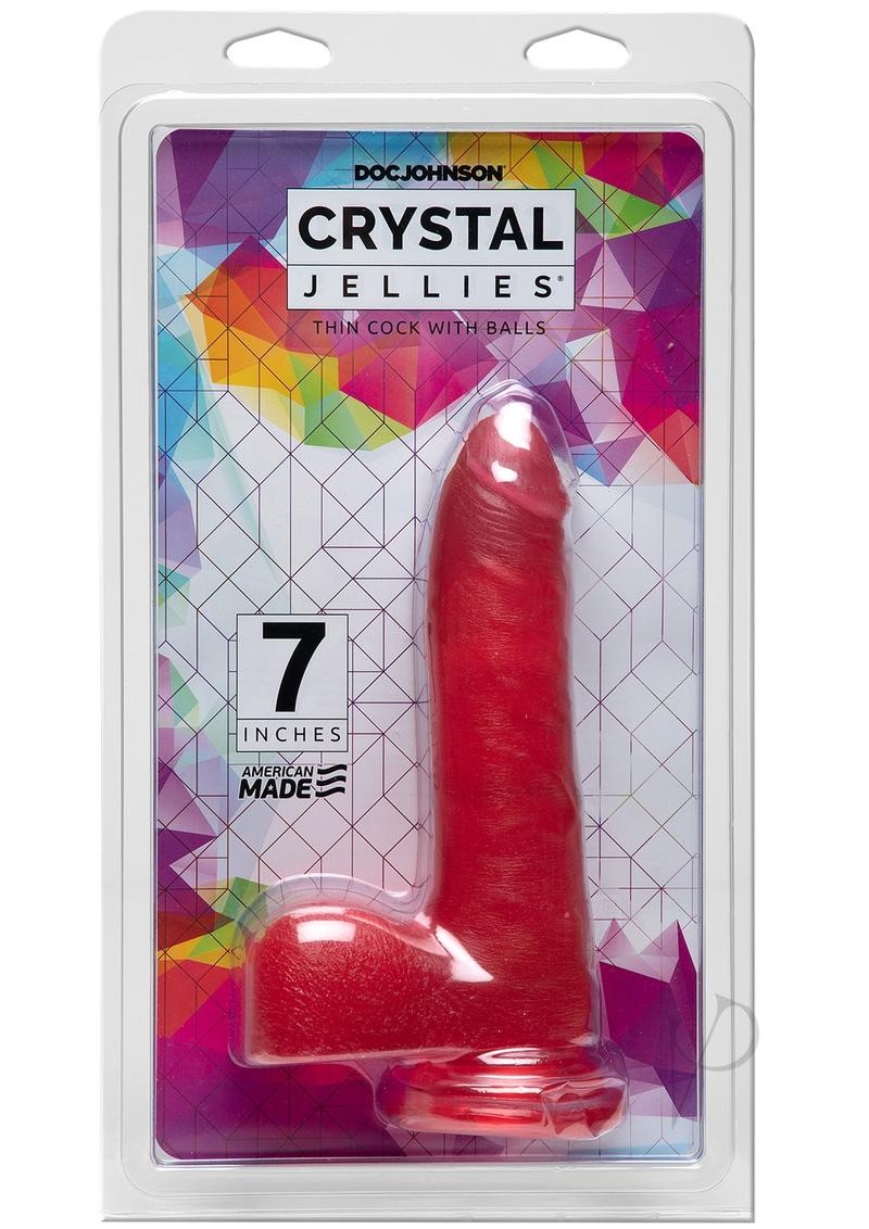 Crystal Jellies Thin Cock 7 Pink