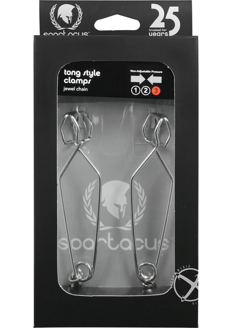 Extremeline Tong Style Nipple Clamps Silver