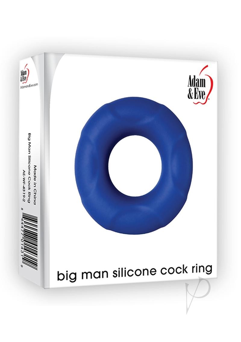 Aande Big Man Silicone Cock Ring Blue