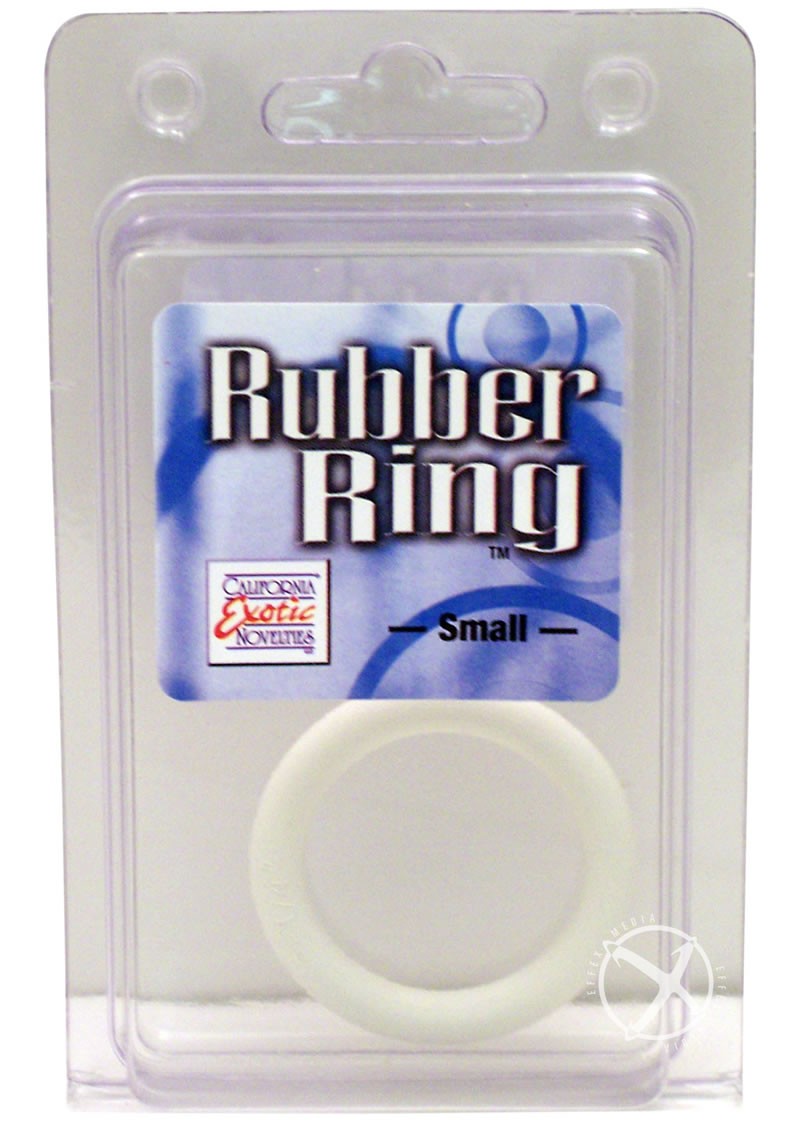 Rubber Cock Ring Small 1.75 Inch Diameter White