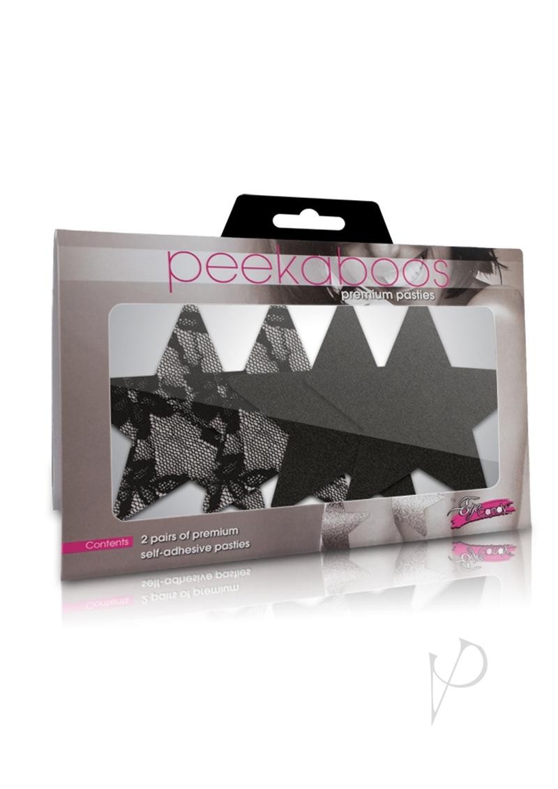 Peekaboo Satin And Lace Stars