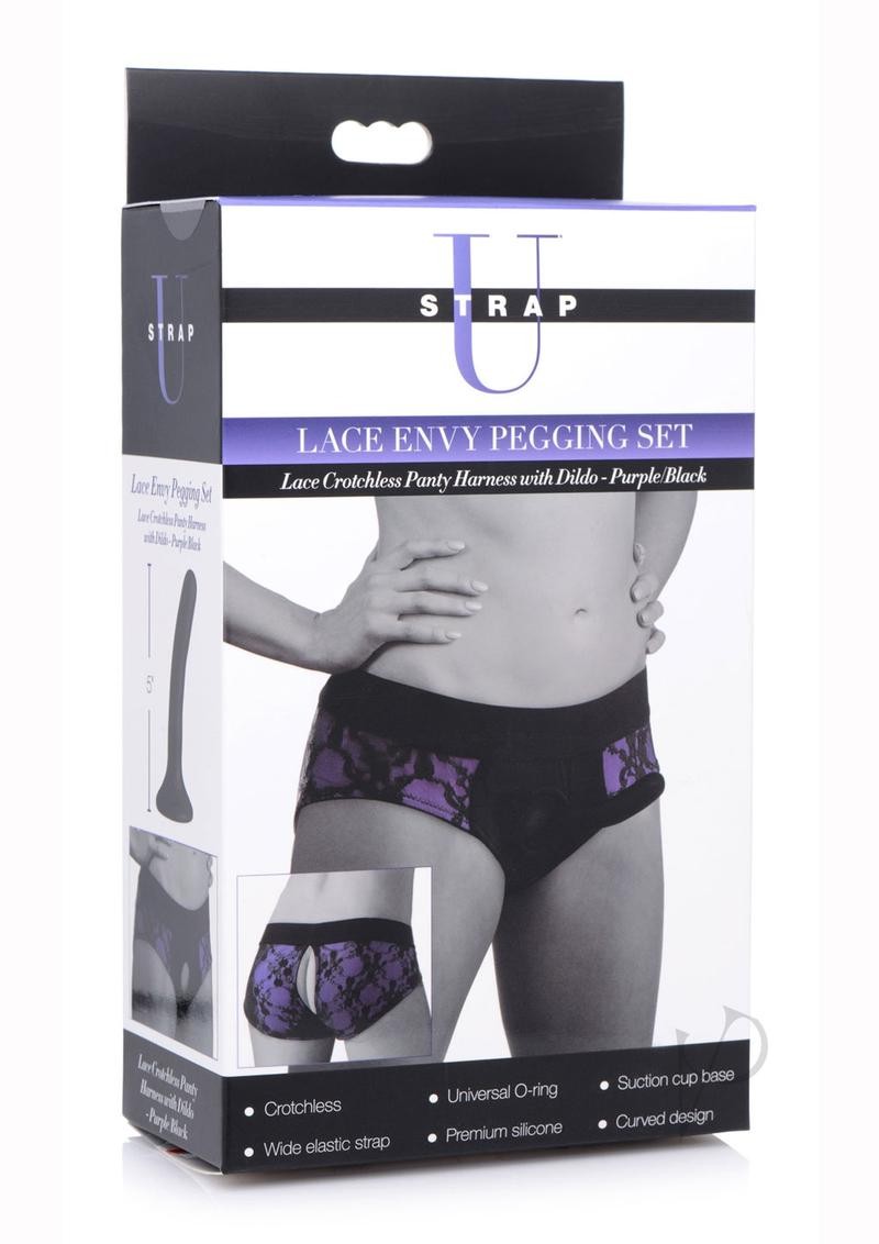 Strap U Lace Envy Pegging Set Purple