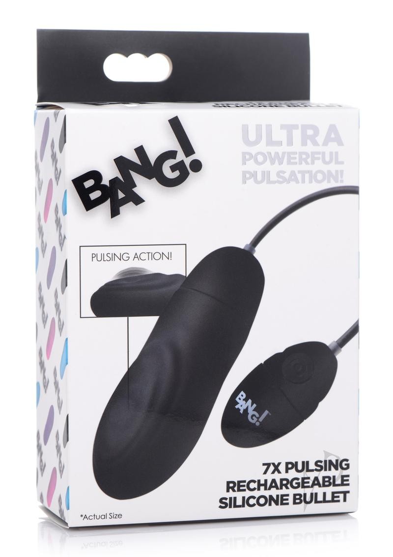 Bang 7x Pulsing Recharge Bullet Black