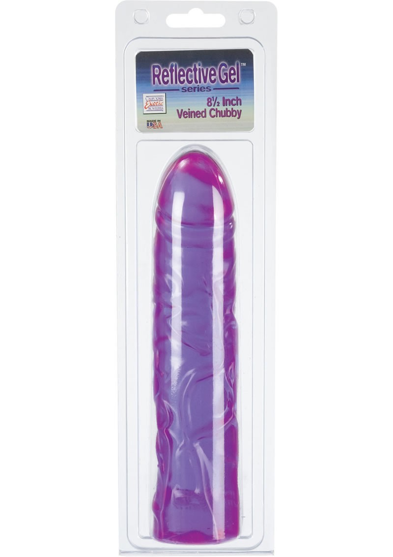 REFLECTIVE GEL SERIES VEINED CHUNNY 8.5 INCH PURPLE